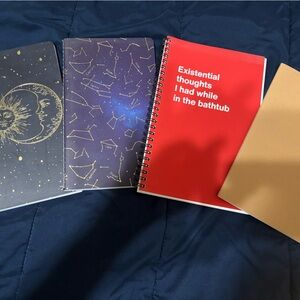 Set of Four Stylish Notebooks